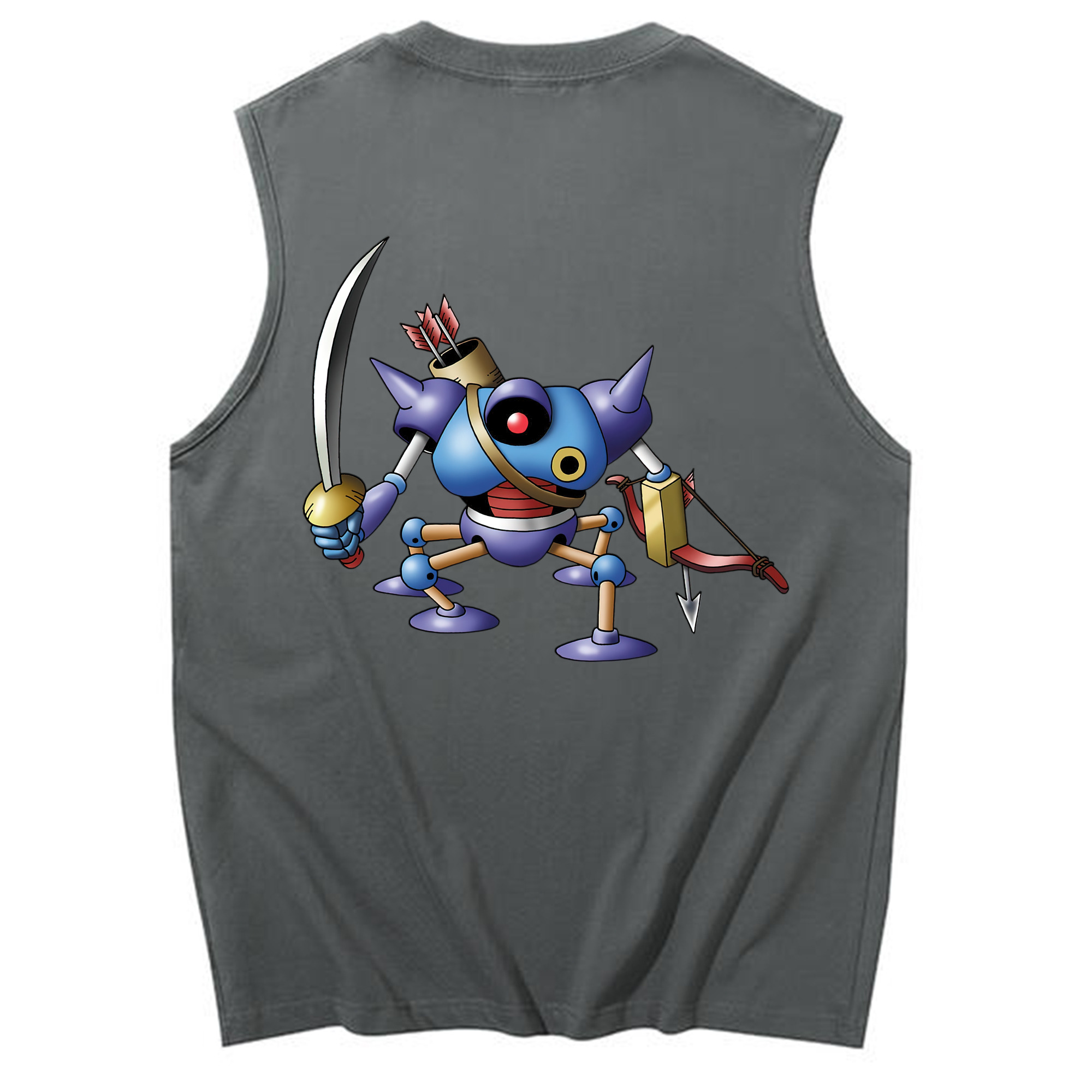 （画像用） ドラゴンクエスト Doragon Kuesuto Dragon Quest コットン100％タンクトップ（背面プリント）